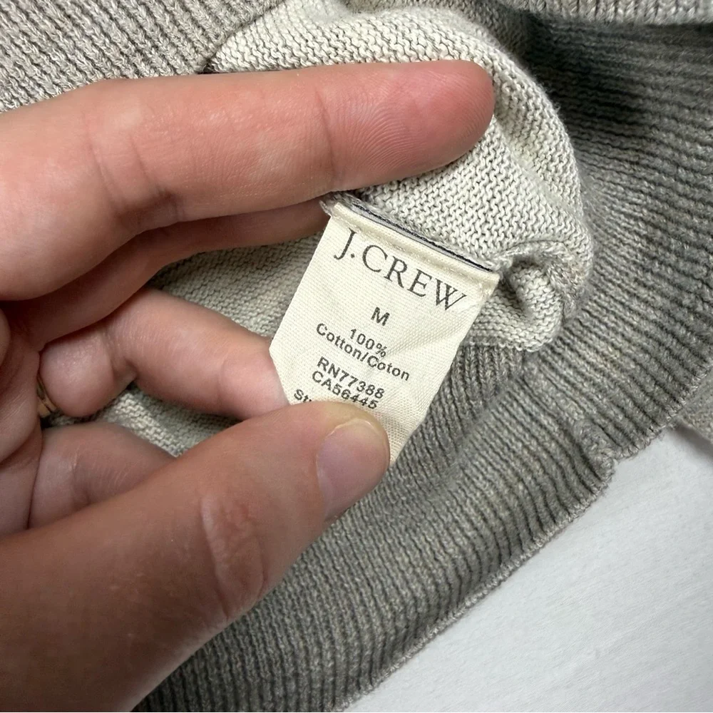 J. Crew Light‎ Gray V-Neck Sweater